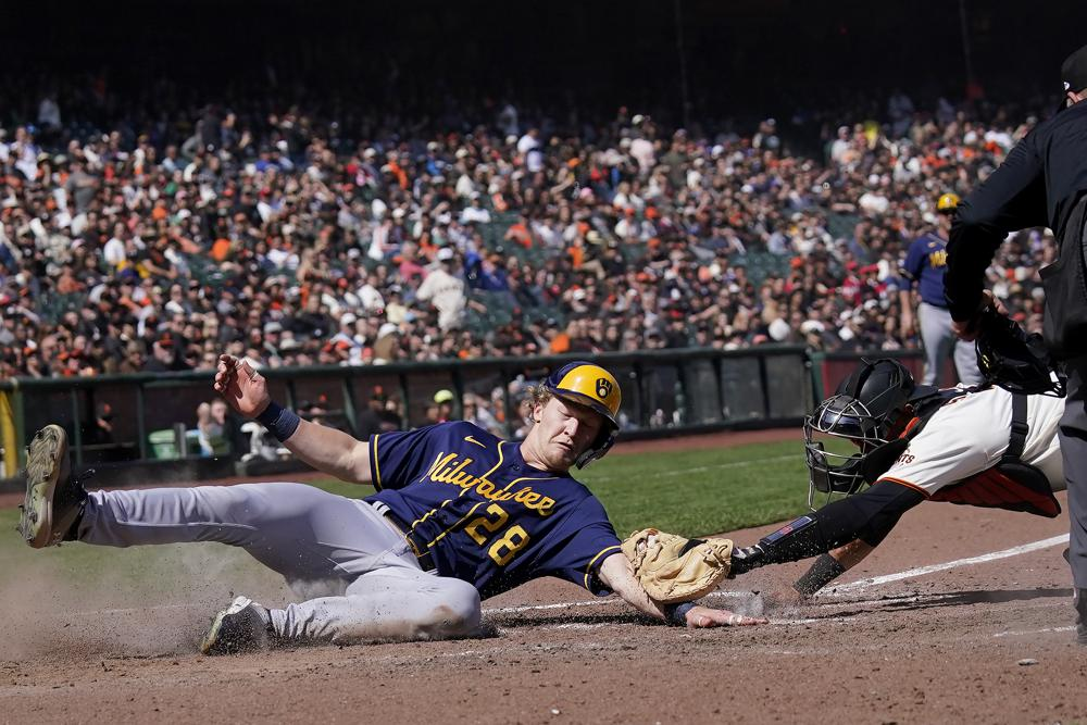 Brewers end 6-game skid, after victory over Giants