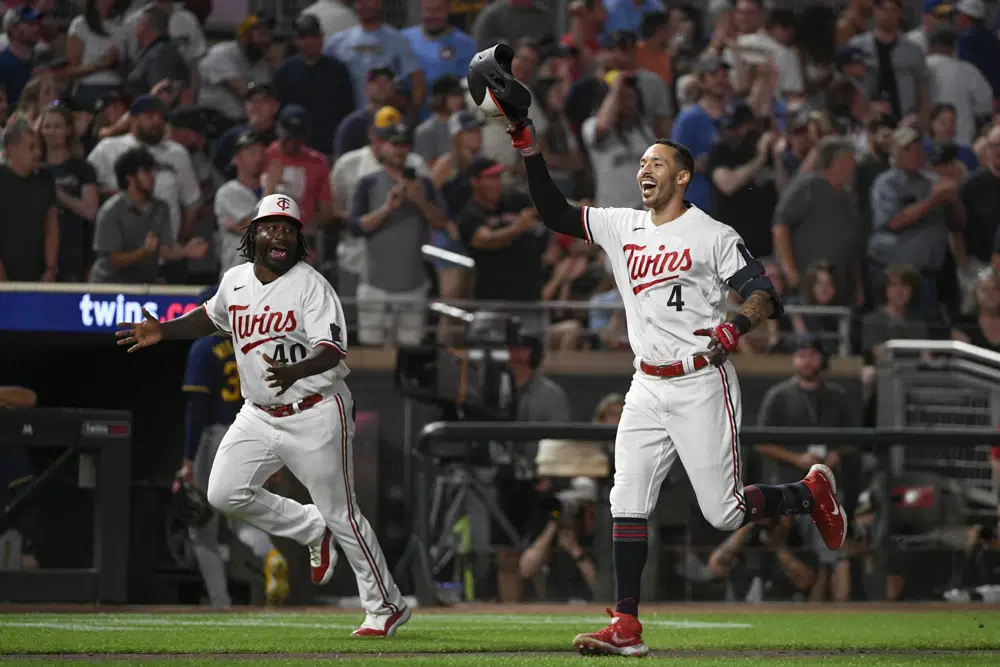 Twins rally with 4-run bottom of ninth, capped off by Correa walk-off HR vs. Brewers closer Williams