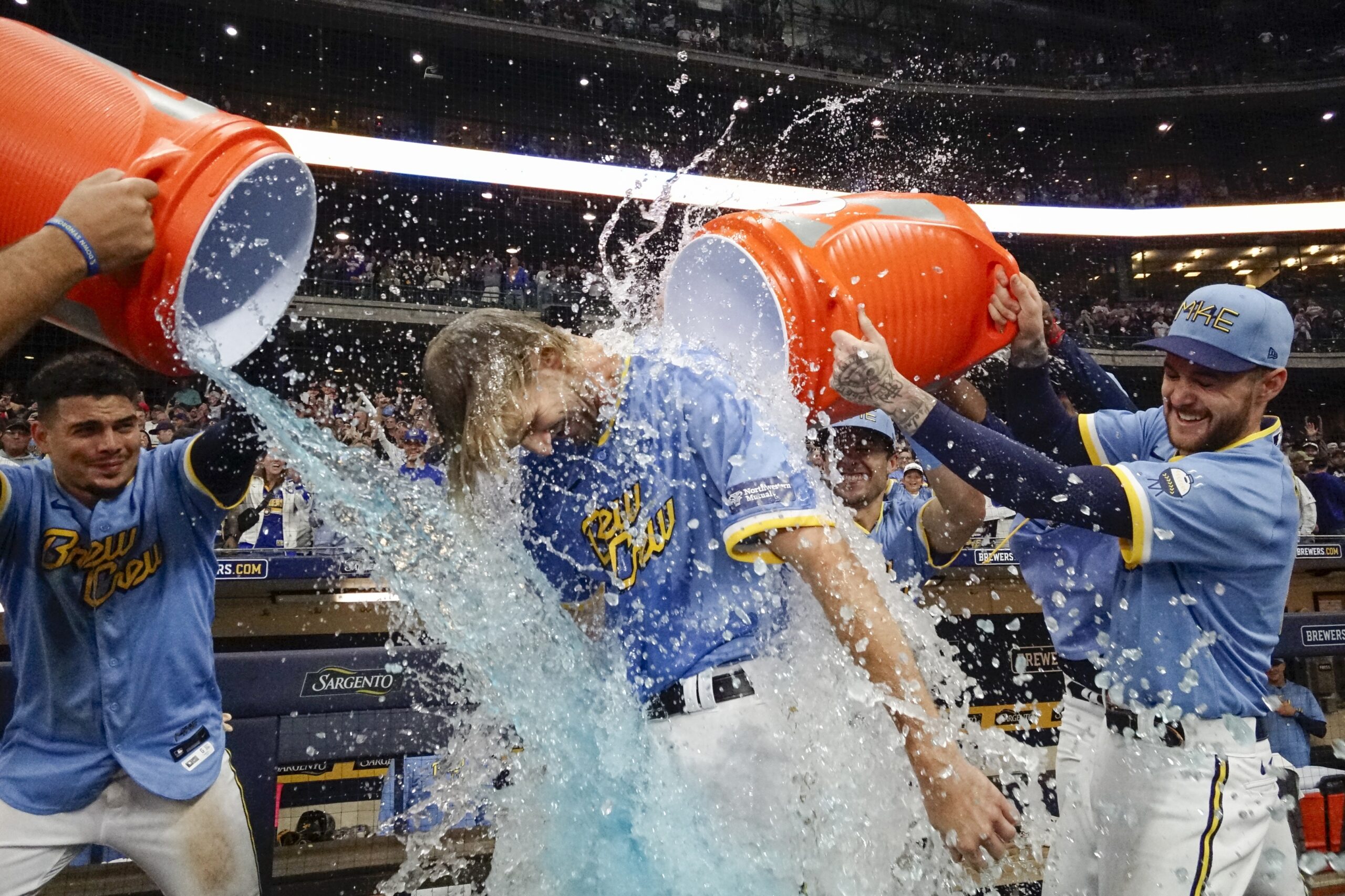 UW-La Crosse, Hortonville High grad. Caleb Boushley gets Brewers win in MLB debut