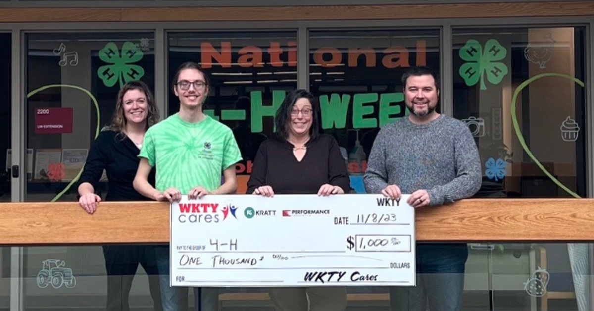 WKTY Cares supports local 4-H clubs in La Crosse community