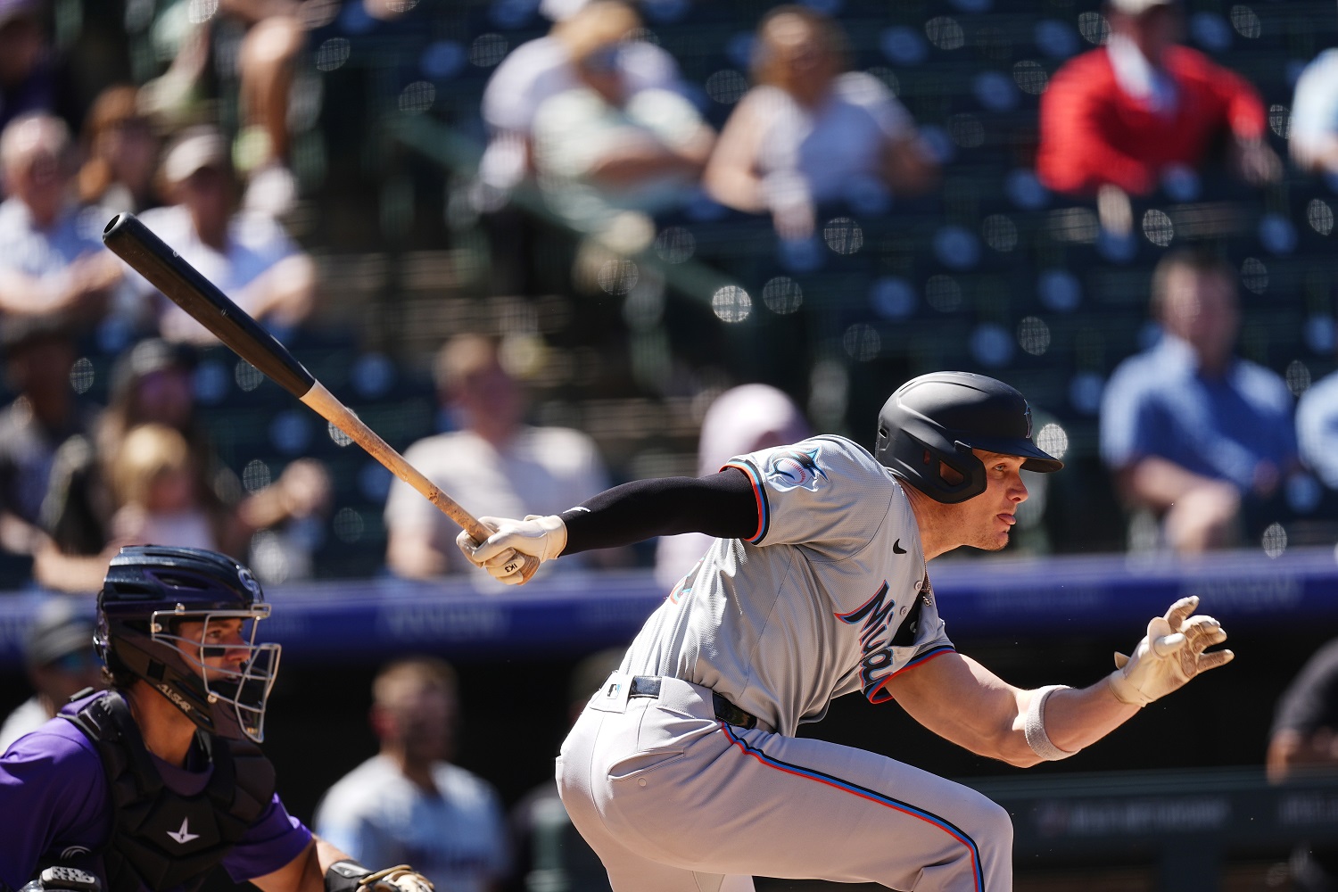 Former Loggers OF Griffin Conine makes MLB debut, dominates in 2nd MLB game