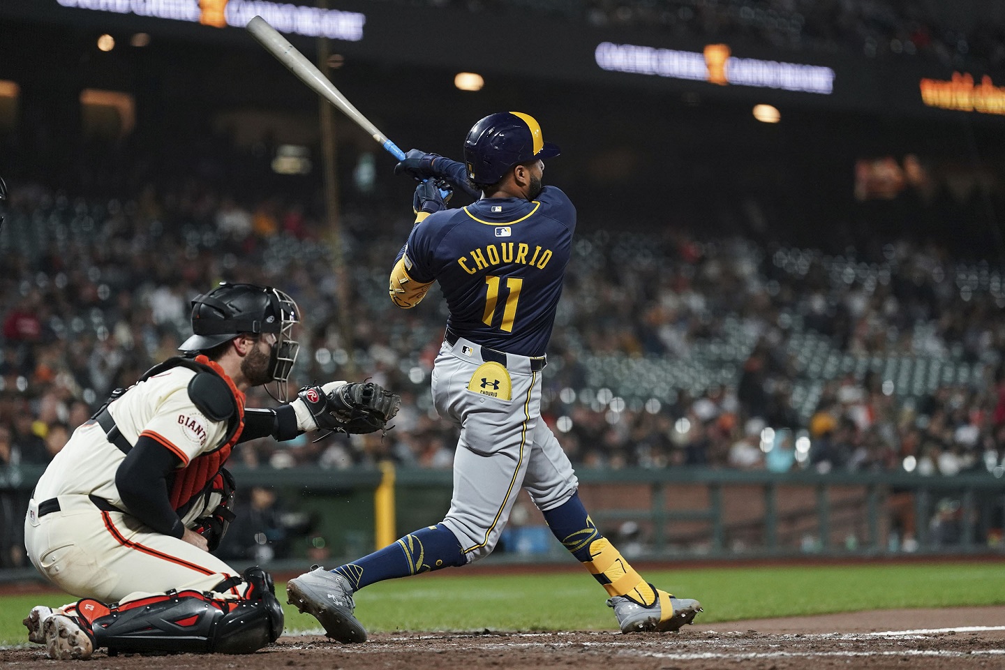 Chourio homers for Brewers, becomes youngest player ever to go 20-20