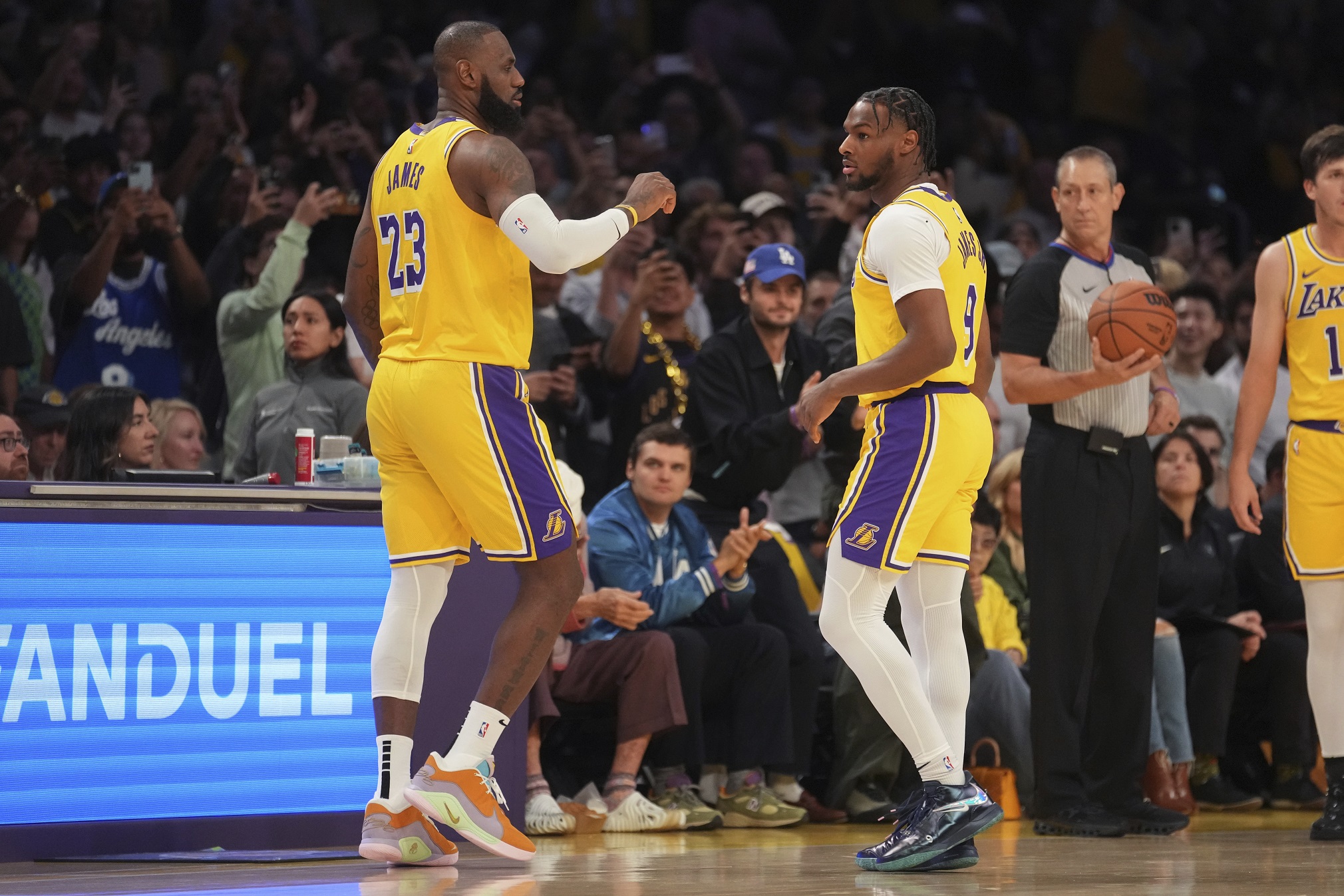 LeBron and Bronny James make history as the NBA’s first father-son duo to play together