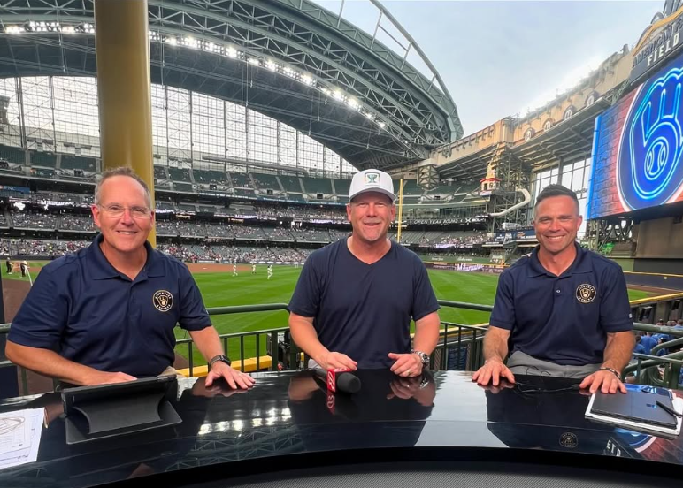 Vinny Rottino, Brewers TV analyst and former player on Uecker, broadcasting, La Crosse baseball