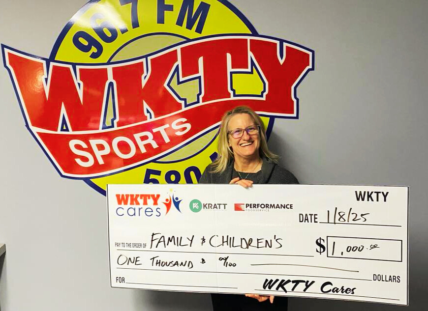 WKTY Cares donates to Family and Children’s Center