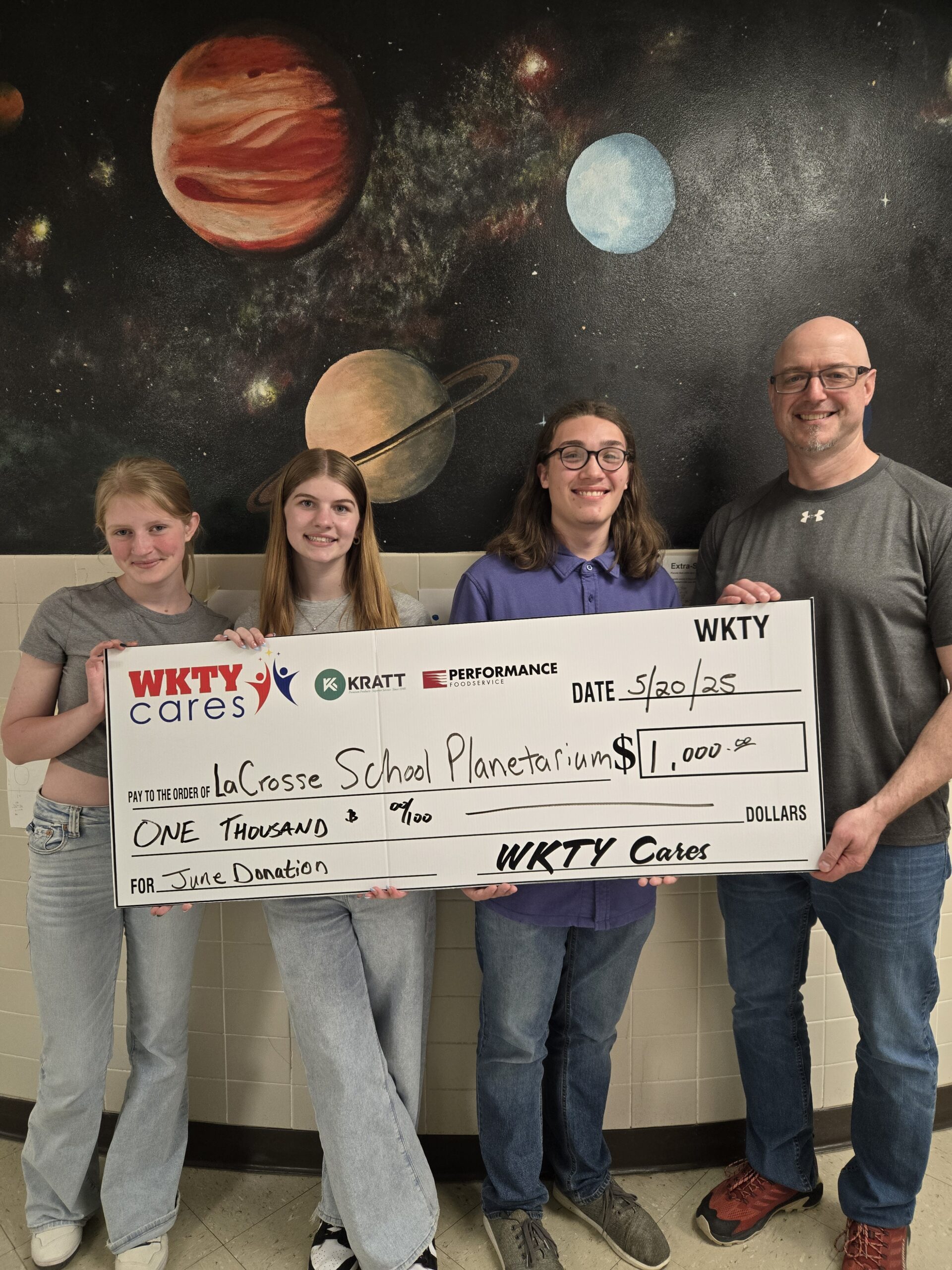 WKTY Cares Donation