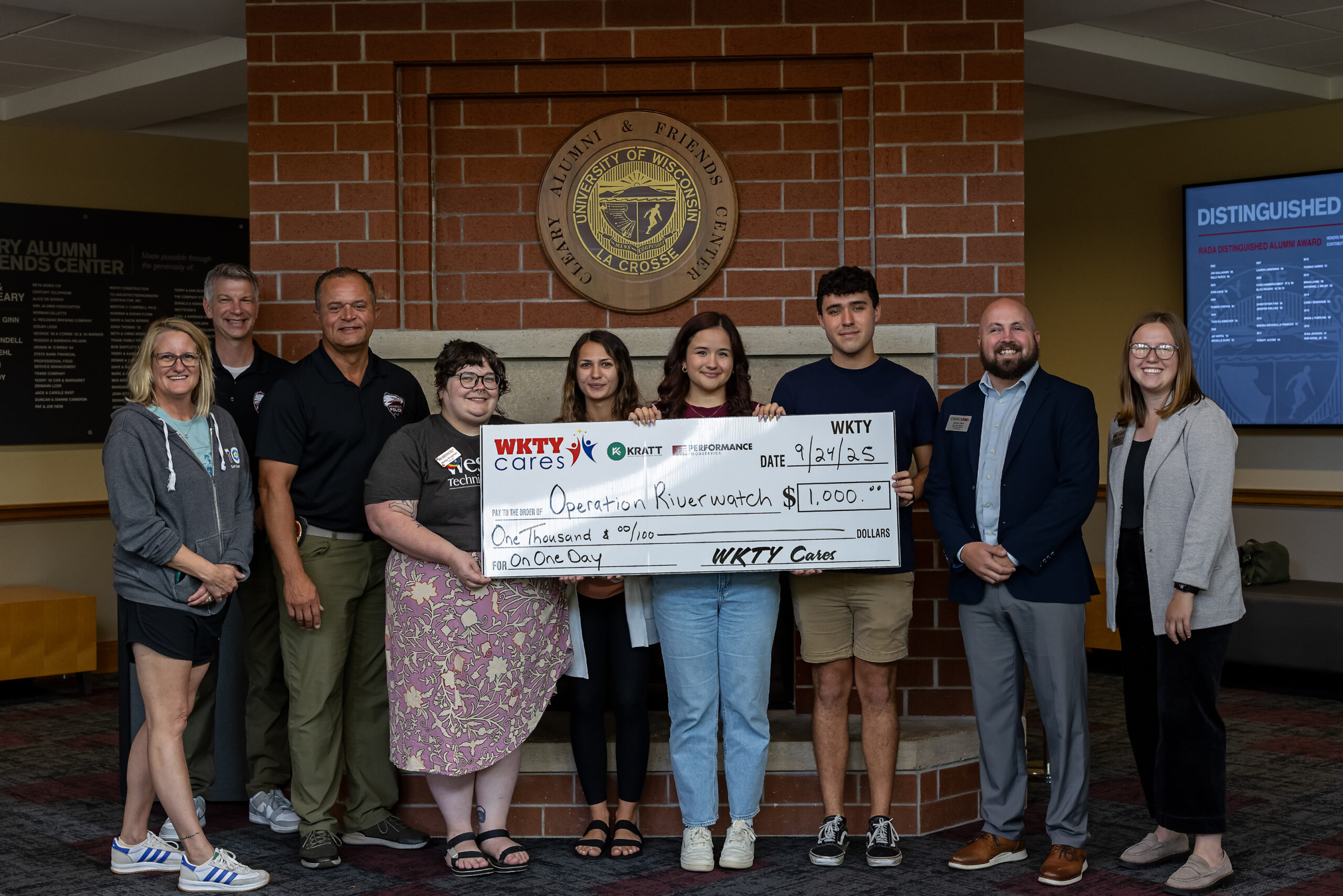 WKTY Cares donates to Operation: River Watch